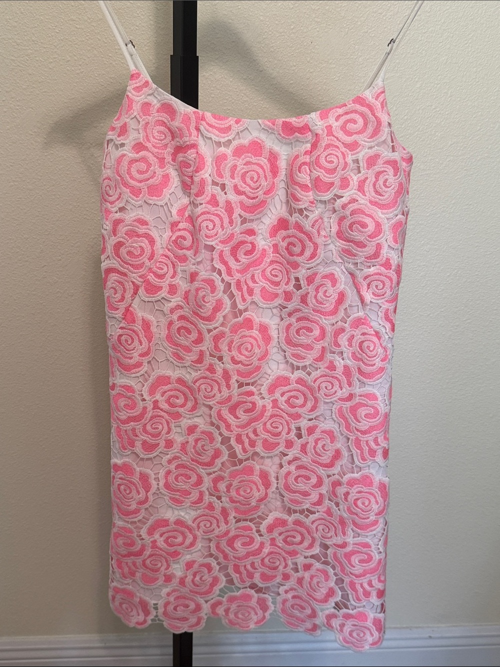 Lilly Pulitzer ❤️Pink and White Floral Lace Dress